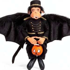 GALLERIE II Holiday Monkey Doll Handcrafted Collectible-0