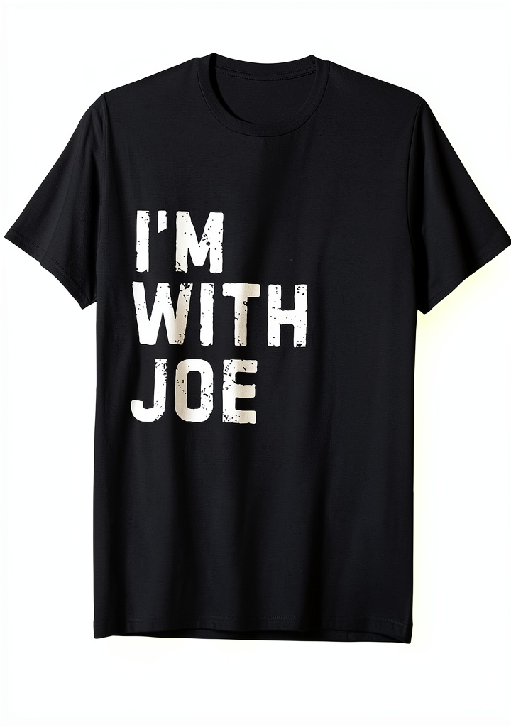 Joe novelty t-shirt displayed on a person in a casual setting